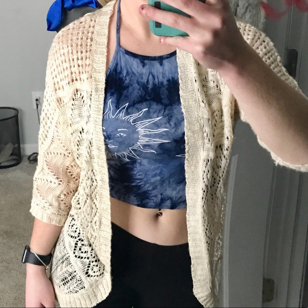 Cream cardigan
